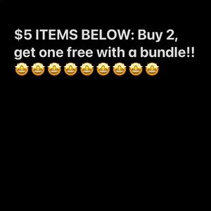 All items below are $5!
